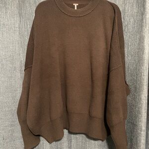 Free People Chocolate Knit Sweater